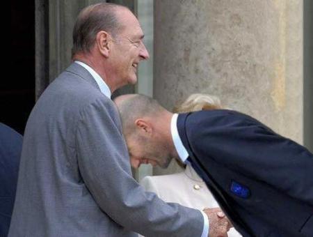 jacque chirac. zidane